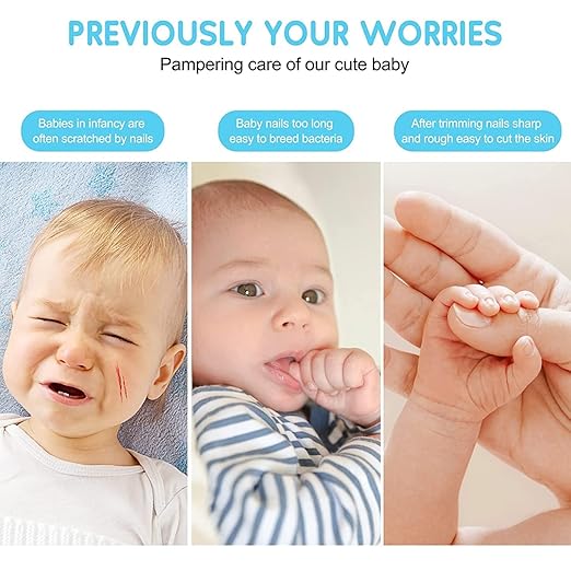 TinyTrim Electric Baby Nail Trimmer — 6-in-1 Quiet Nail Care Kit