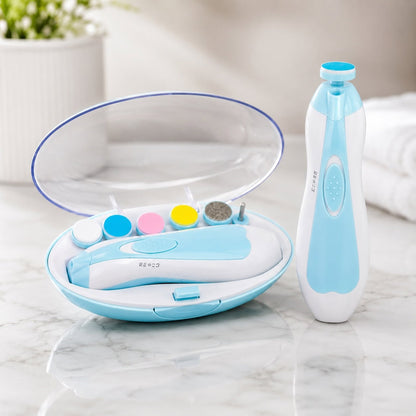 TinyTrim Electric Baby Nail Trimmer — 6-in-1 Quiet Nail Care Kit