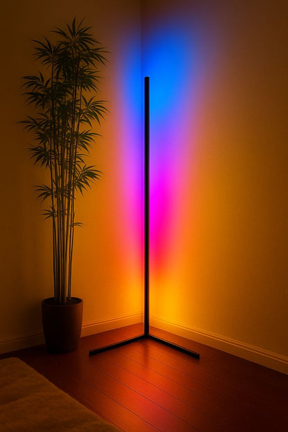 Lumora Aurora 55" RGB Corner Floor Lamp