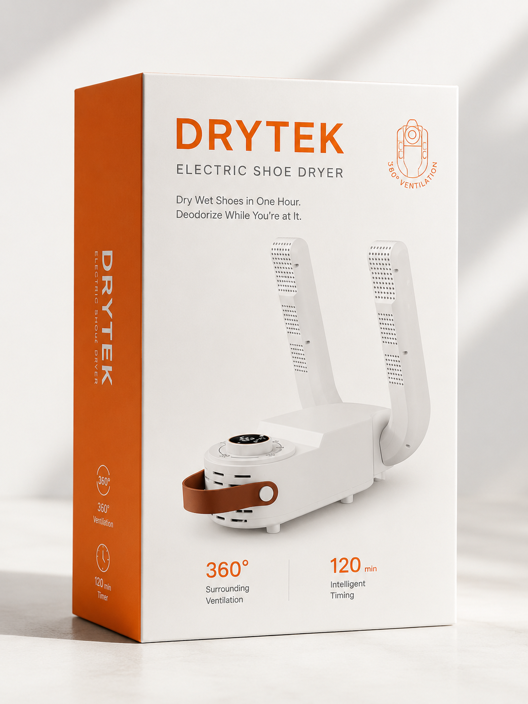 Drytek Electric Shoe Dryer with LED Timer & 360° Ventilation