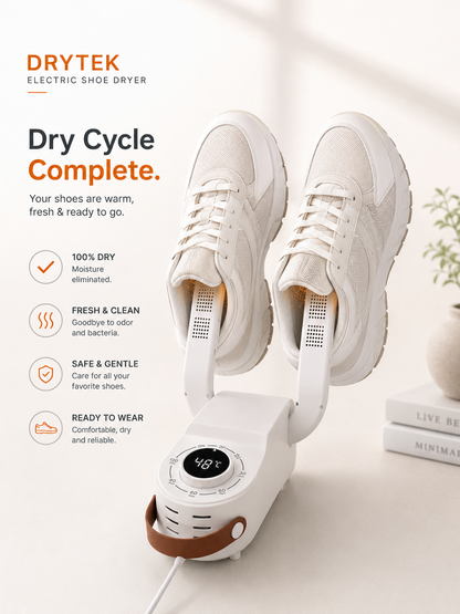 Drytek Electric Shoe Dryer with LED Timer & 360° Ventilation