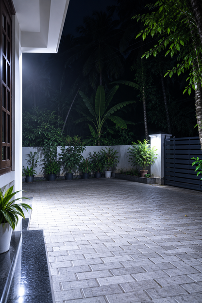 Solux 77 LED Solar Motion Sensor Floodlight with Remote