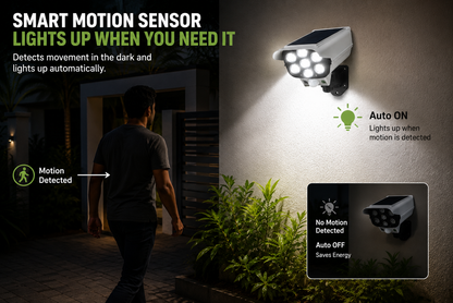 Solux 77 LED Solar Motion Sensor Floodlight with Remote