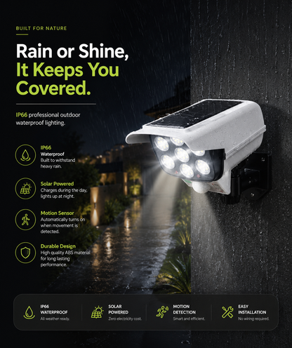 Solux 77 LED Solar Motion Sensor Floodlight with Remote