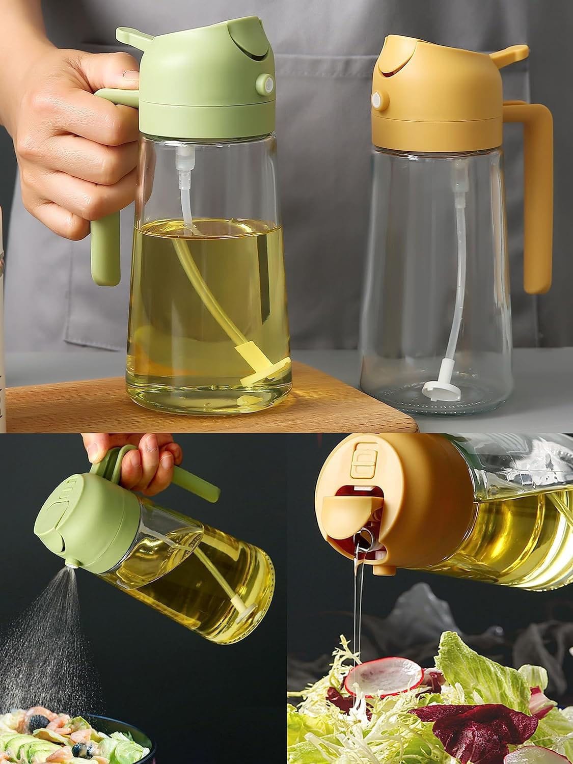 Drizzlo 2-in-1 Olive Oil Dispenser & Sprayer