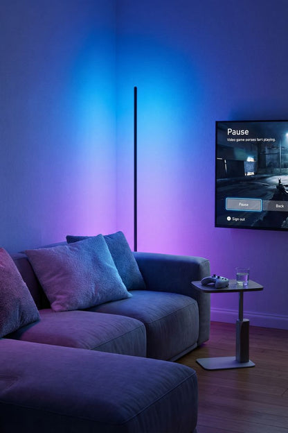 Lumora Aurora 55" RGB Corner Floor Lamp