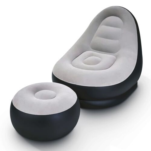 Nestair Inflatable Lounge Chair & Footstool Set